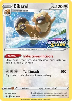 SWSH Black Star Promos Bibarel Pokémon card
